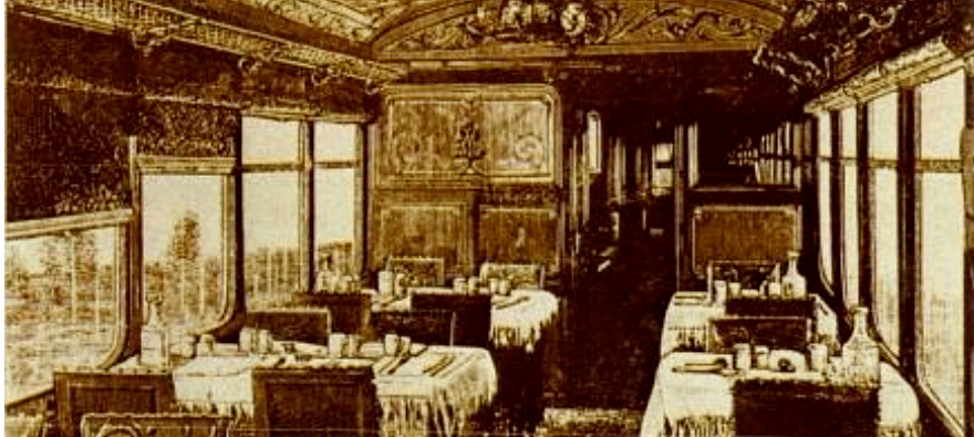 Viajar num hotel de luxo sobre carris